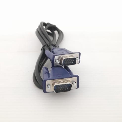 Kabel Cable VGA Male to / ke Male 1,5 Meter untuk komputer cpu monitor proyektor standard kabel vga 
