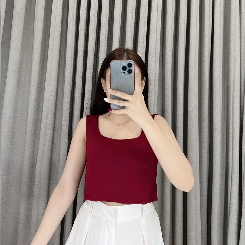 Tanktop Crop jersey 1740 | Tanktop crop | Korea crop tanktop