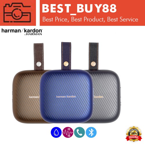 Harman Kardon Neo Speaker Bluetooth Portabel - IPX7 Waterproof, 10 Jam Putar Musik