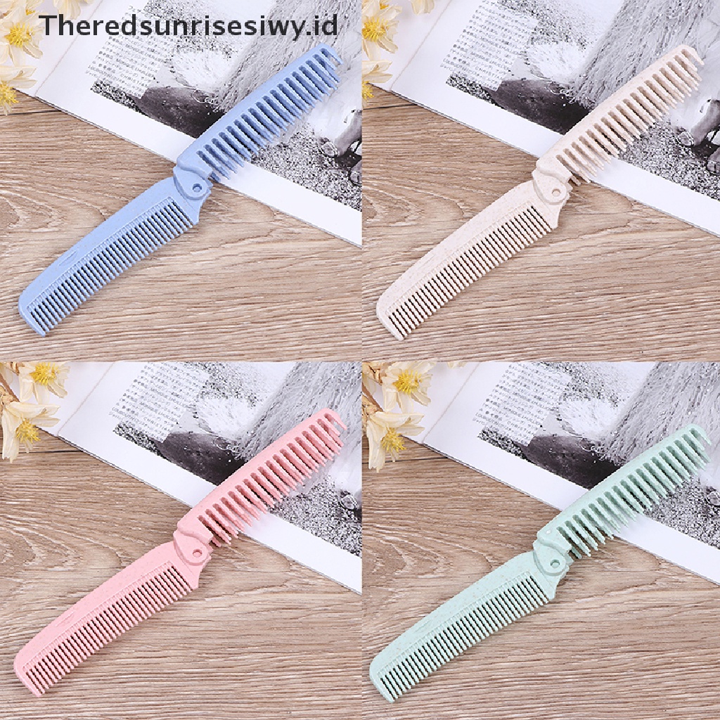 (Theredsunrisesiwy.Id) 1pc Sisir Lipat Portable Anti Statis Untuk Travel