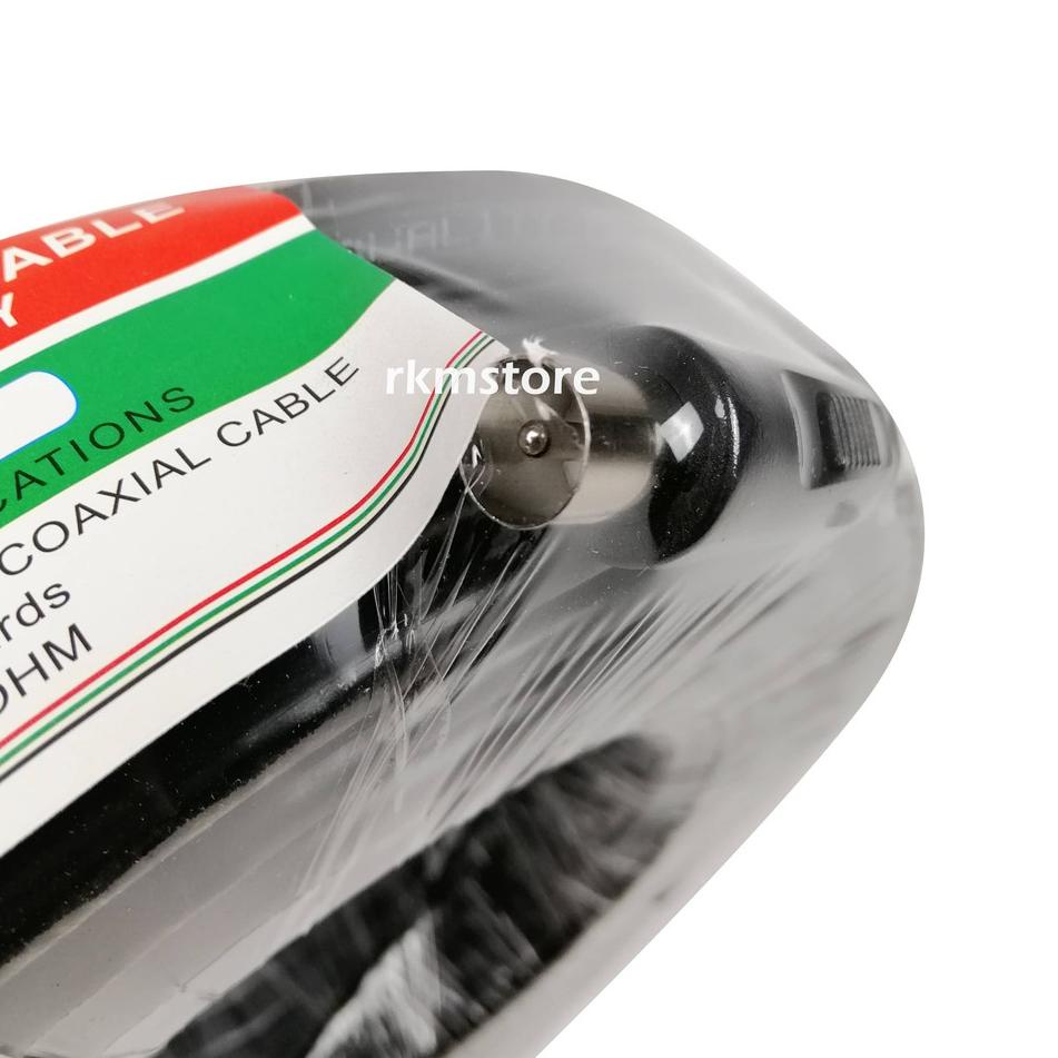 Stock Ready Kabel ANTENA TV SIVICOM 30 yard - Hitam