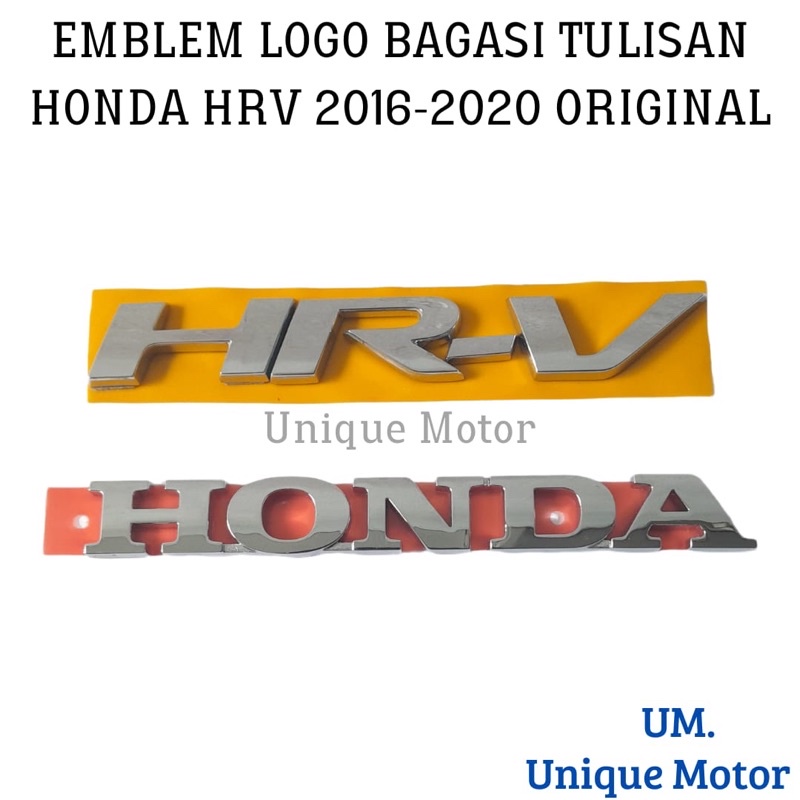 Emblem Tulisan Bagasi Honda HRV 2016-2020 Original