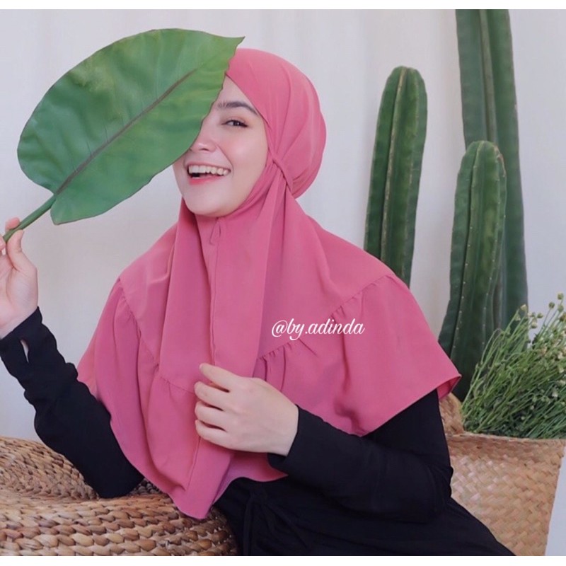 Bergo HAYFA Rempel diamond tali non pet hijab jilbab instant maryam