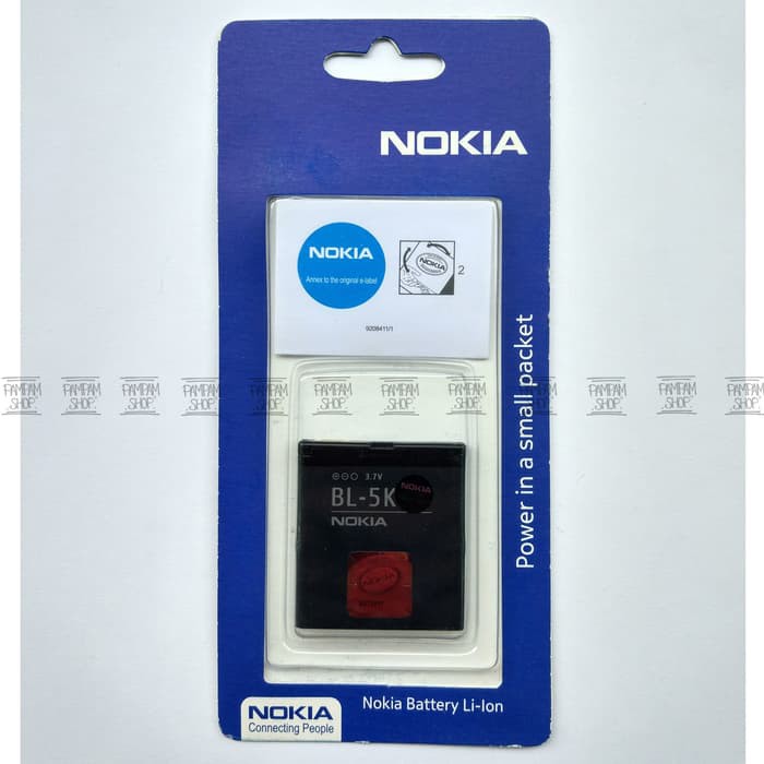 BARU  Baterai Nokia N86 8MP BL5K BL-5K Original OEM | Batre Batrai Battery