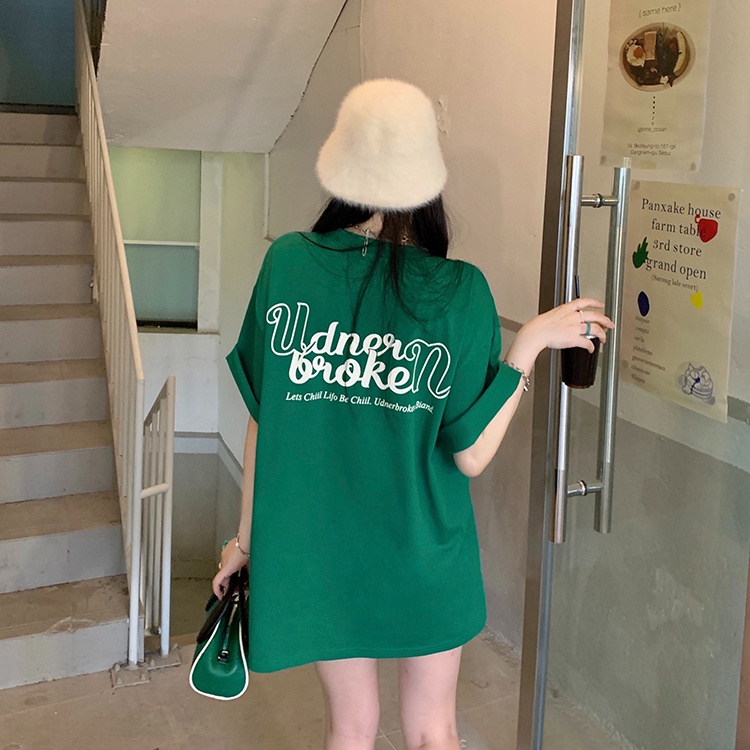 Atasan Kaos Wanita Korean Fashion /Baju Cewe Oversize/ Atasan Young T-shirt Import