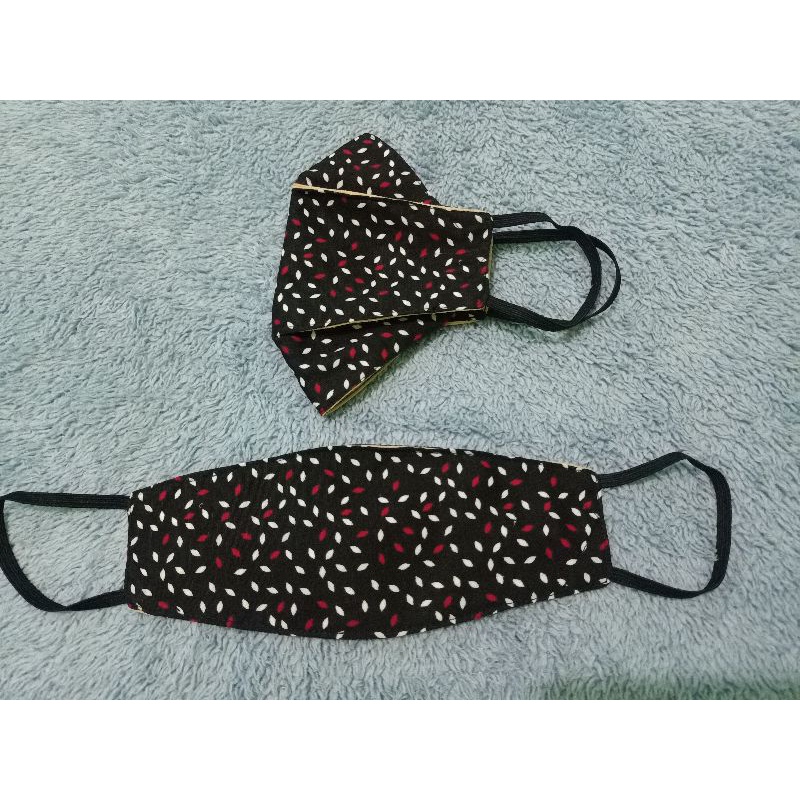 masker kain duckbill earlop motif