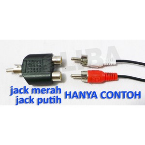 Converter Jack RCA To 2 Cover RCA / jack av T rca 1-2