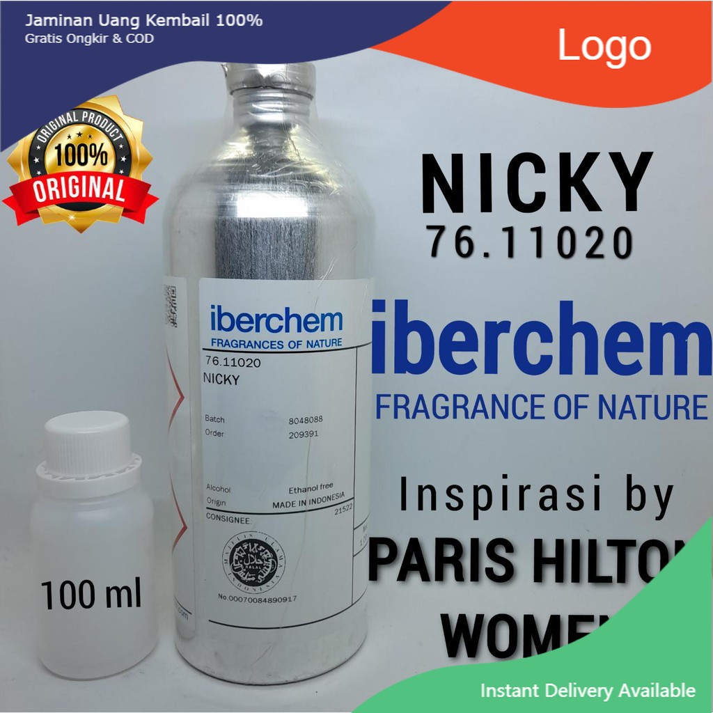 PARFUME  BIBT PARFUM MURNI KEMASAN 100ML, BY IBERCHEM, inspirasi by paris hillton women PARFUM MURAH