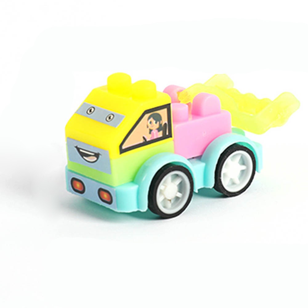 (Cod Tangding) Mainan Edukasi Intelektual Mobil Konstruksi Warna Acak Untuk Anak