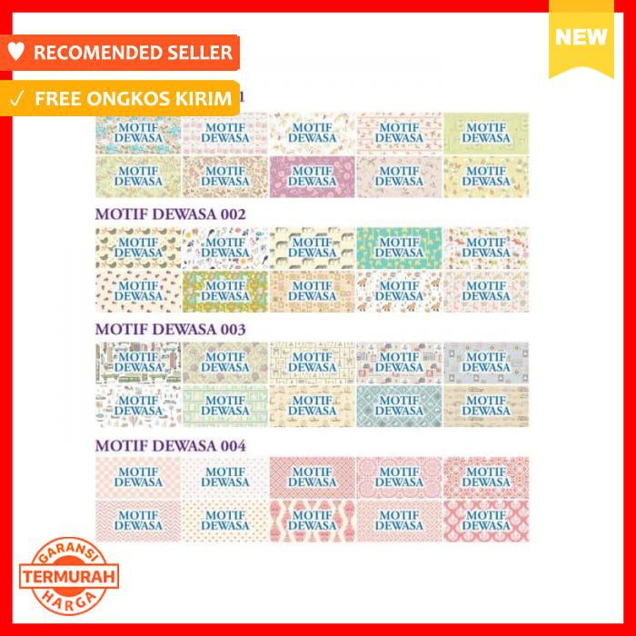 

Label Nama Tahan Air/ Sticker Label Waterproof - Pengikat & Perekat - Stiker