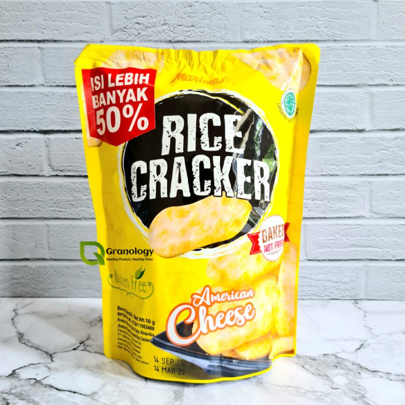 Rice Cracker Marifood Gluten Free Cheese 50 gram