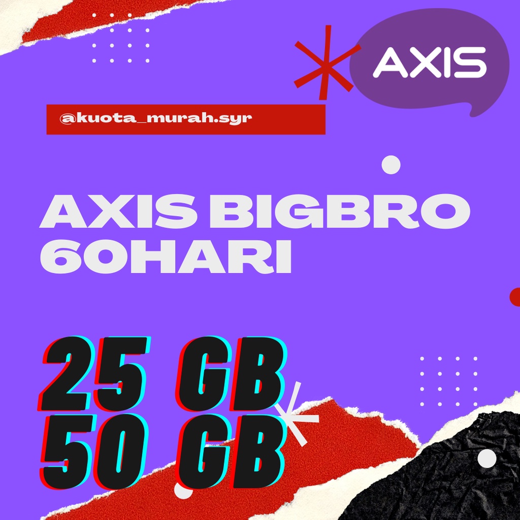 VOUCHER AXIS. AXIS 25GB. AXIS 50GB. VOUCHER AXIS. KUOTA AXIS.