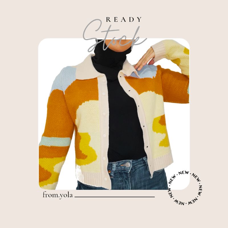 [FYL07] Cardigan LISA blackpink Orange