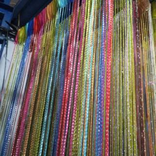 1Kg Muat 6 Tirai Glitter Pelangi Tirai Benang Pelangi 1Kg Muat 6 Tirai Glitter Pelangi Tirai Benang Pelangi