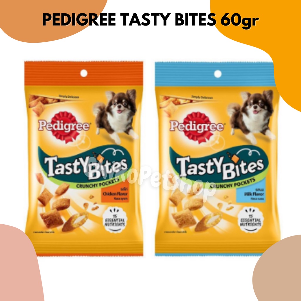 Snack Anjing PEDIGREE Tasty Bites 60g | TASTY BITES 60 gr