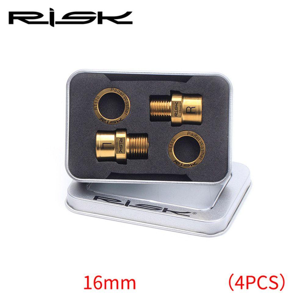 R-FLOWER Extenders Baut Spacer 16mm Pedal Sepeda Aksesoris Sepeda Sekrup Pasang