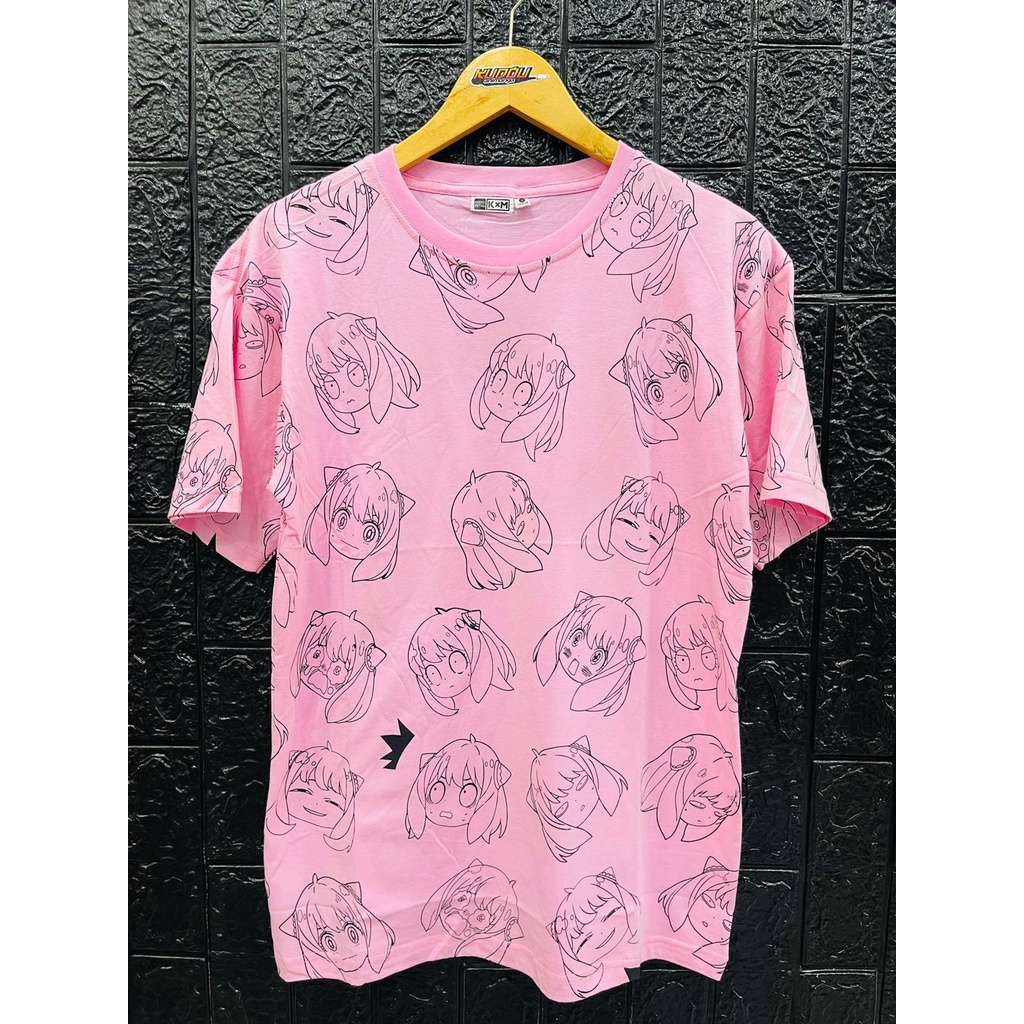 Tshirt Anya Telepath Expression Pink Anime Manga SPY x Family Premium Unisex