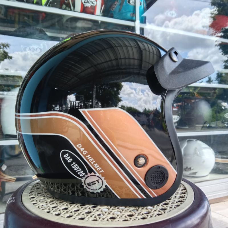 helm bogo gl series helm retro honda topi pendek