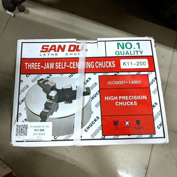 Chuck Bubut 8" 3 Jaw / Claw Bubut 3 Jaw / Catok Kepala Bubut 8 Inch