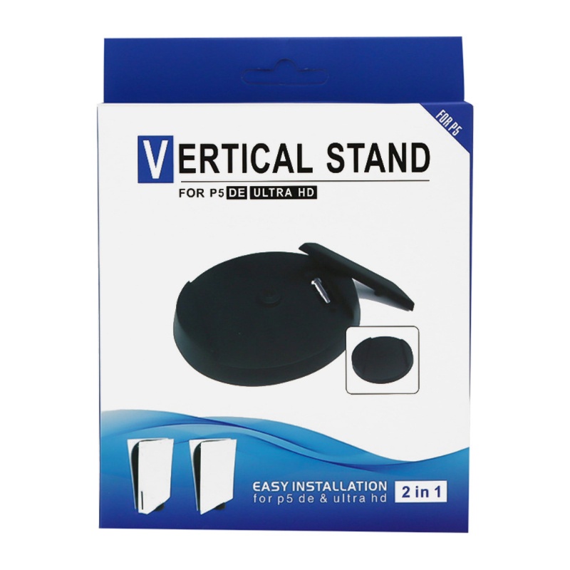 Btsg Vertical Stand 2-in-1 Bracket Holder Base Dengan Sekrup Untuk Konsol Game PS5 DE/UHD