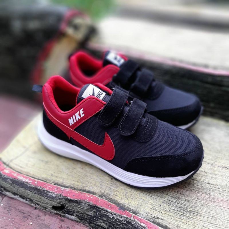 SEPATU NIKE ANAK HITAM PREMIUM QUALITY SEPATU ANAK SEKOLAH HITAM