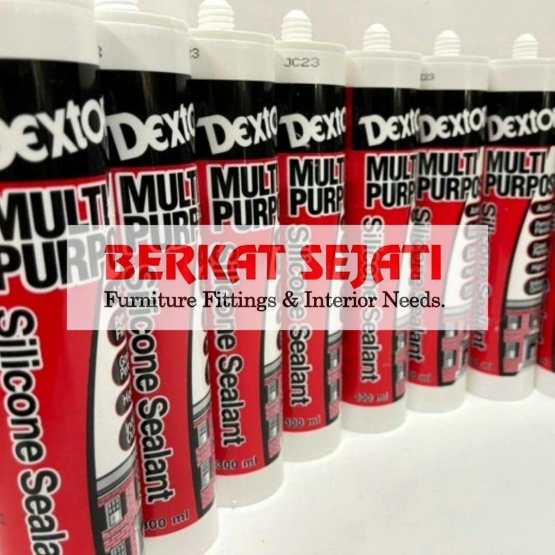 Lem Silicone Sealant Dextone WHITE PUTIH (ASAM) Kaca Aquarium Akuarium Silikon Silicon