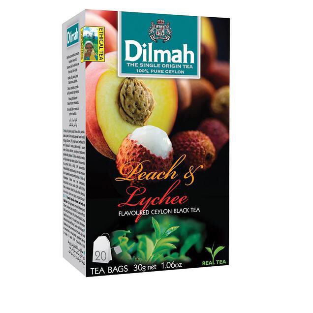 Teh Dilmah Peach &amp; Lychee 20 bags 30 gr