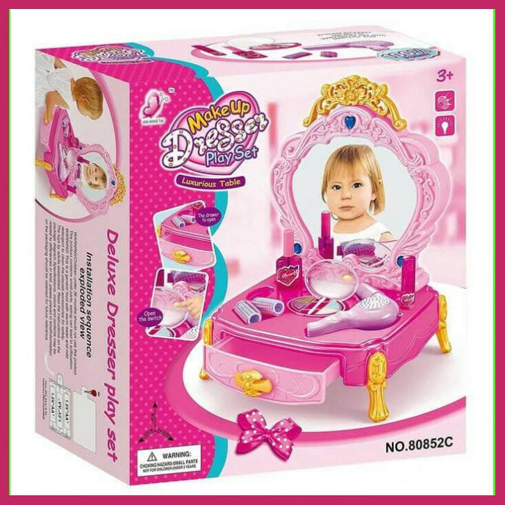 SALON SALONAN MAINAN ANAK PEREMPUAN MAKE UP PLAYSET