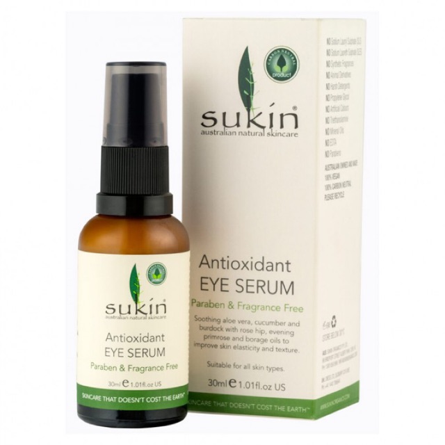 Sukin antioxidant eye serum 30ml