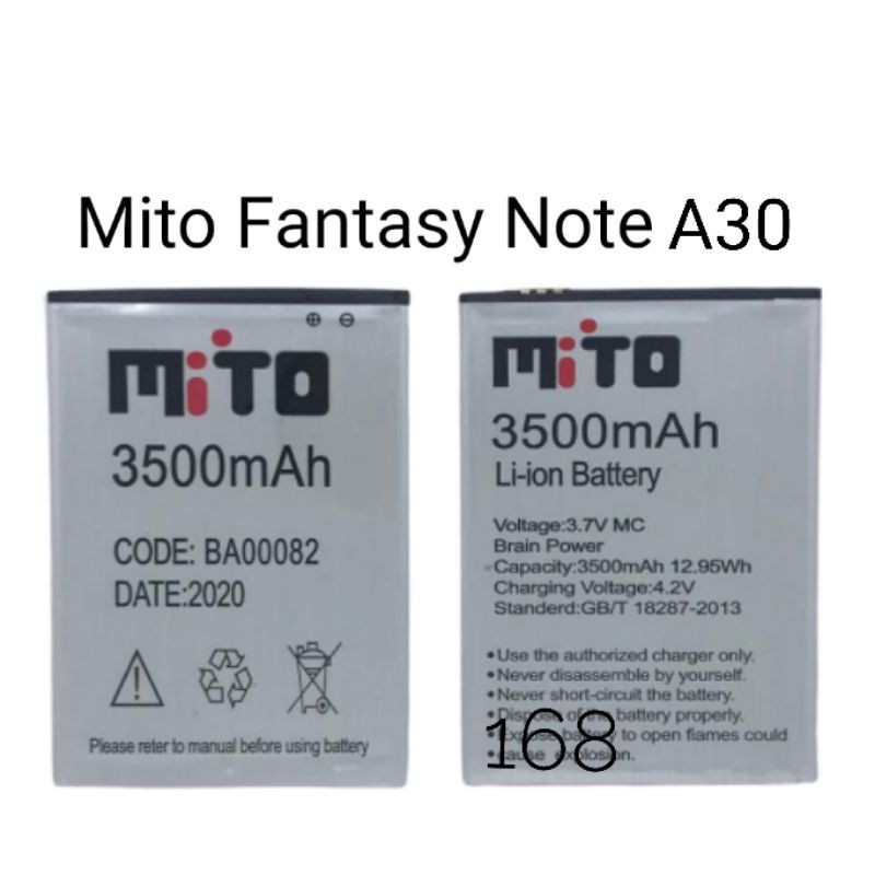 Baterai Batere Mito Fantasy Note A30 Batre Mito Kode BA00082