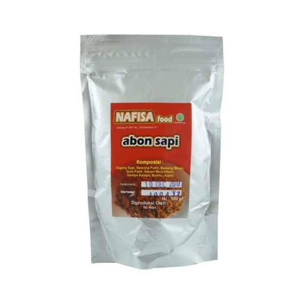 

Nafisa, Abon Sapi 100 gr non MSG, Halal MURAH