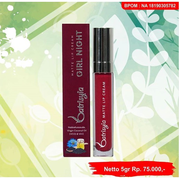 Batrisyia Matte Lip Cream varian Girl Night (GN)