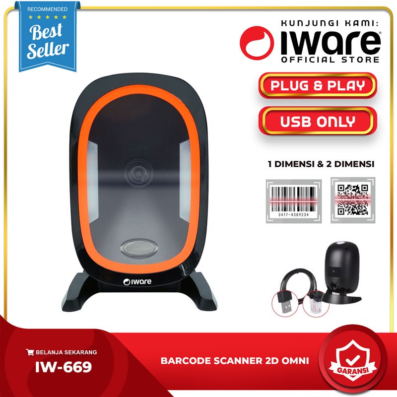 Scanner Barcode 2d Iware 669 Omni