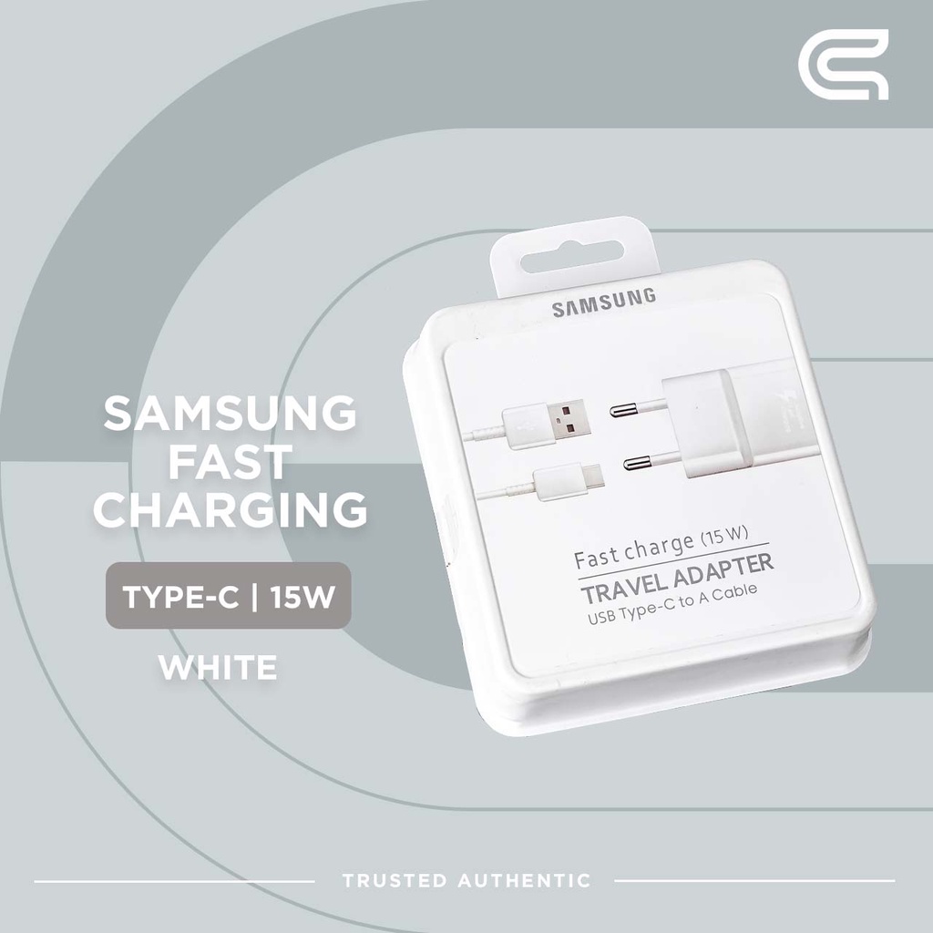 SAMSUNG FAST CHARGING TYPE C PUTIH ORIGINAL