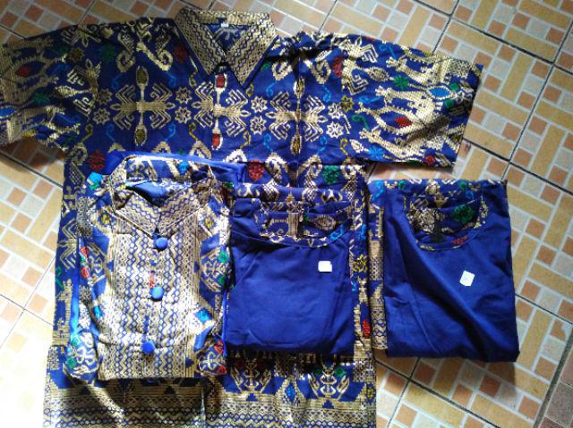 Batik Couple Keluarga Maura Gamis Prodo Modern Seragam Gayatri Kerja Sania Ori Ramadhani Rafa Family