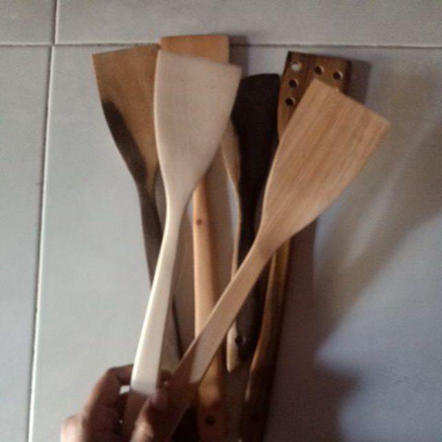 centong sendok sutil  spatula kayu  pinus souvenir  