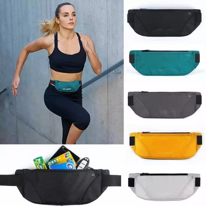 Tas Pinggang Jogging Pria & Wanita Anti Air Tas Jogging - Kuning