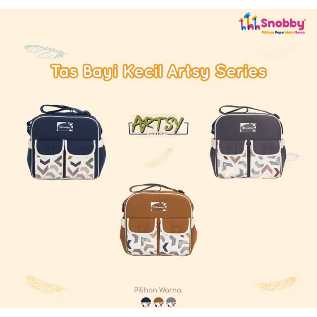 Snobby Tas Bayi Kecil Double Saku Print Artsy Series - TPT 5873