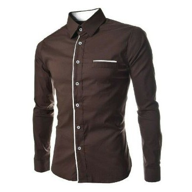 Kemeja Pria Peter   Lengan Panjang   Slim Fit   Casual   Trendy   Kerja   Modis   Formal   Fashion