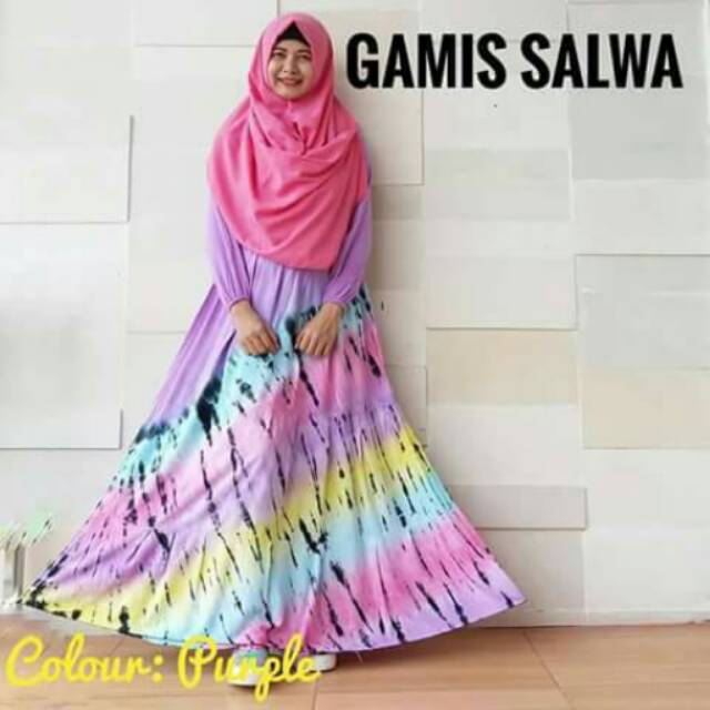 Gamis salwa kerut dada