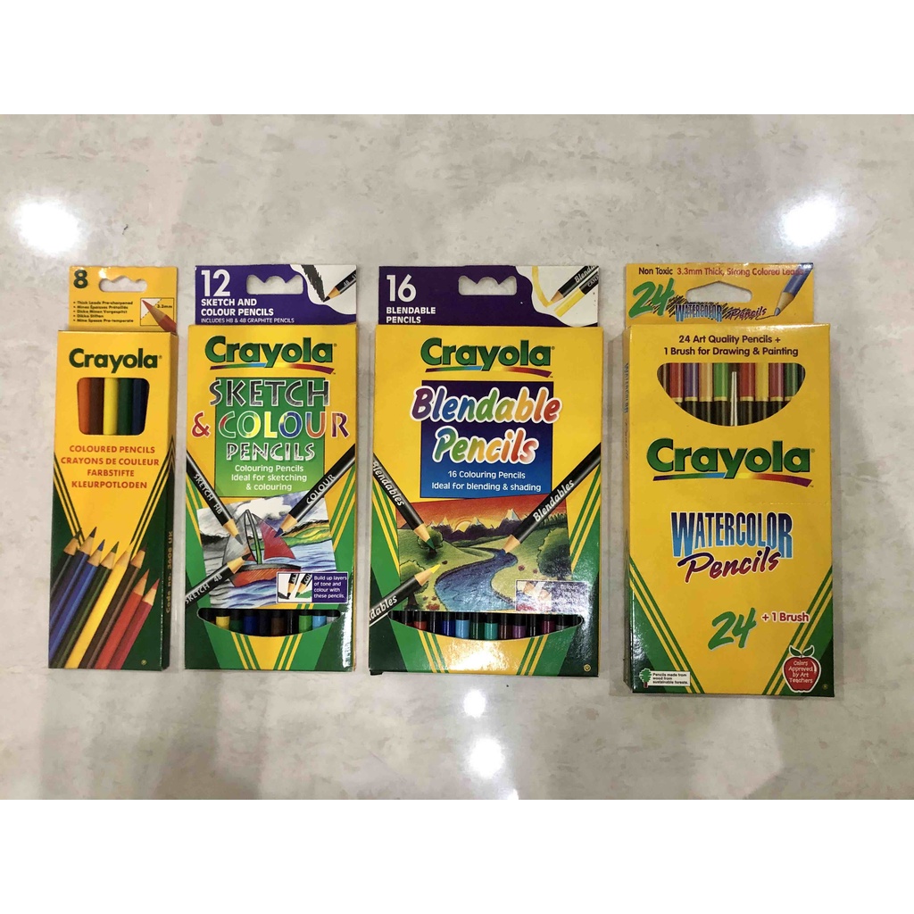

Pensil warna merk Crayola 8 / 12 / 16 / 24 warna