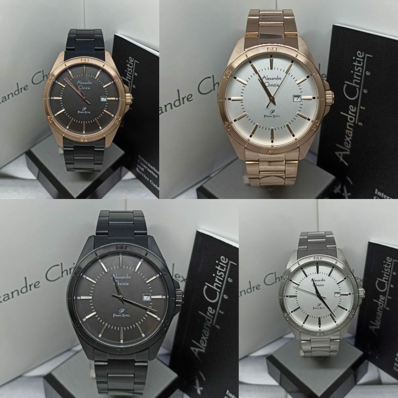 Jam Tangan Pria Alexandre Christie 1011 AC1011 AC 1011 Tali Besi / Stainless steel