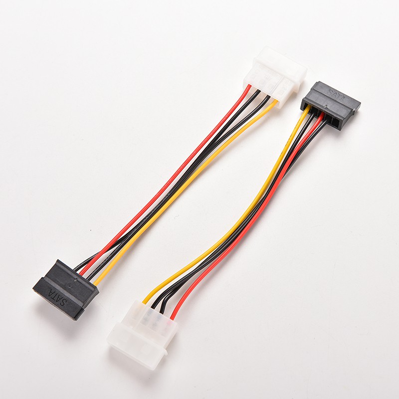 1pc Kabel Power Adapter 4pin Ide Molex To 15pin Serial Ata Sata Untuk Hard Drive