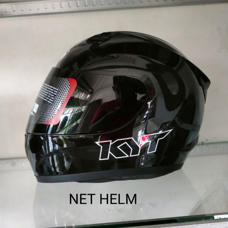 KYT R10 SOLID BLACK METALIK ORIGINAL KYT R10