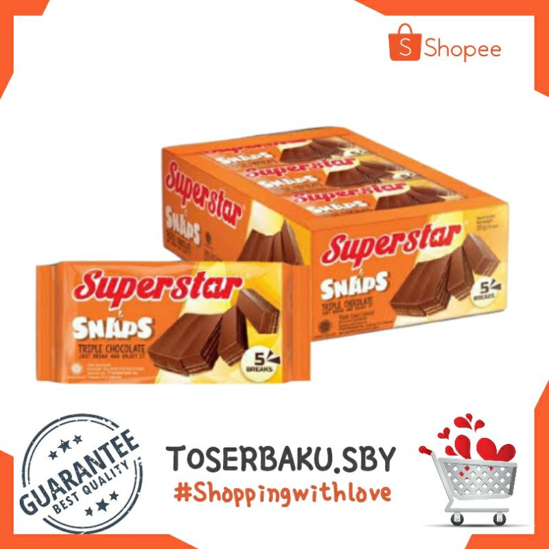 

Superstar Snap 1 pak isi 12 x 28g / Limited Stock / Agen Snack Murah Surabaya / camilan / Hampers / Agen Murah Surabaya / Bingkisan Lebaran / Hampers / Oleh Oleh