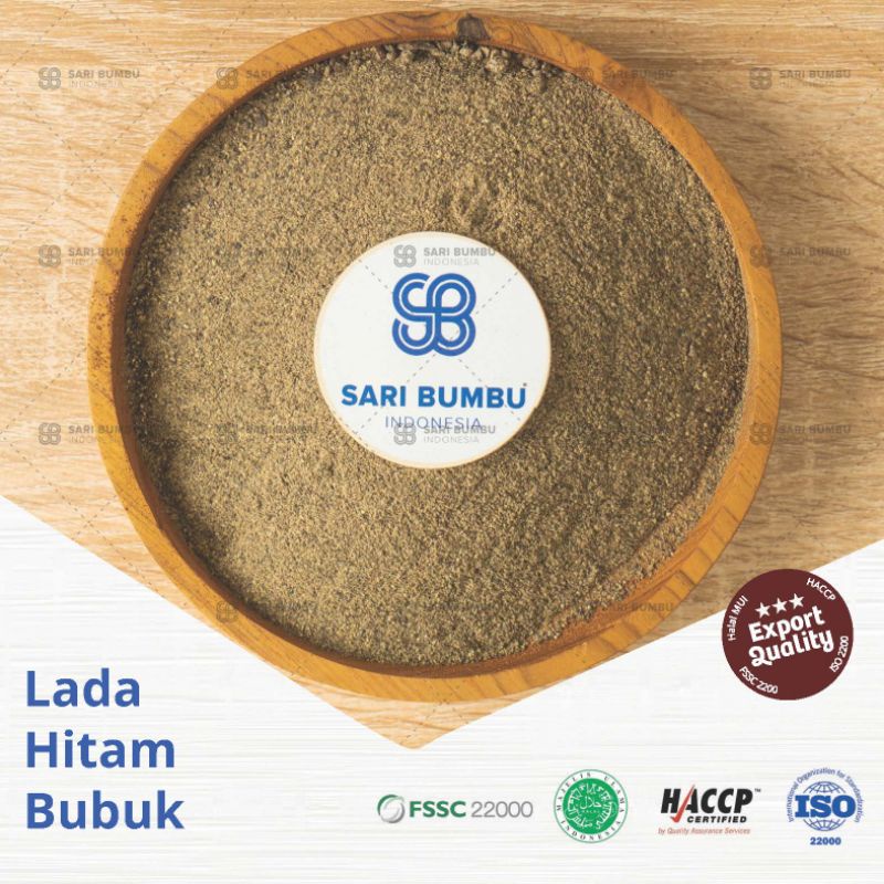 

250gr Lada Hitam Bubuk / Black Pepper Powder Export Quality