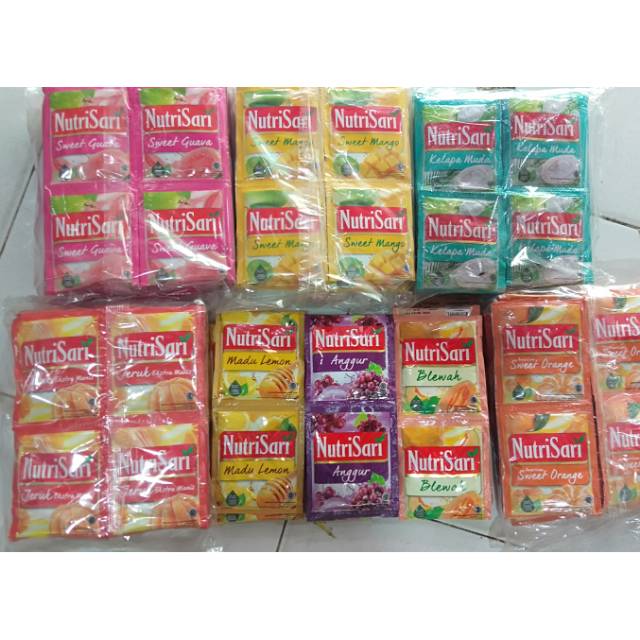 

Nutri Sari renceng 10 pcs @8gr (setiap pembelia 1pack gratis 2 piring plastik cantik )
