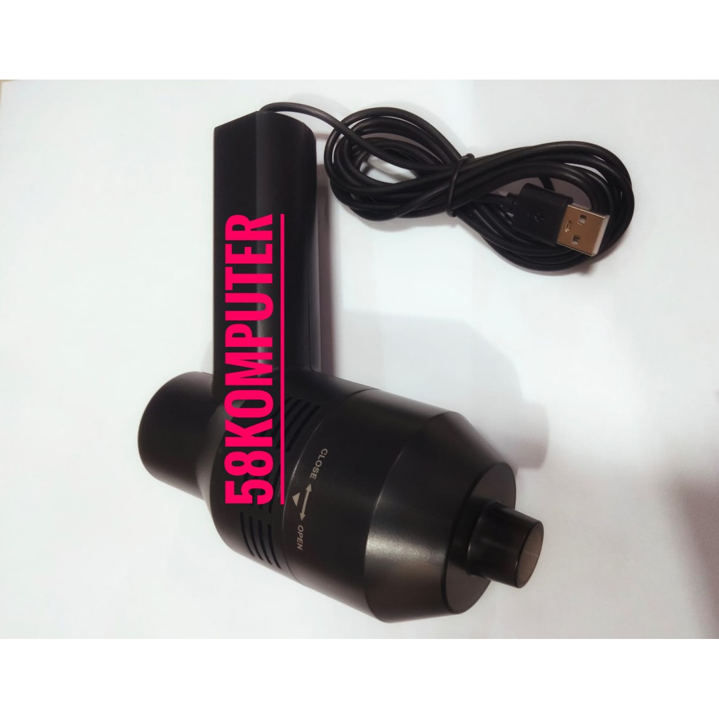 HONK Mini Vacuum Cleaner USB Pembersih Debu Keyboard - HK-6019 - Black pembersih keyboard