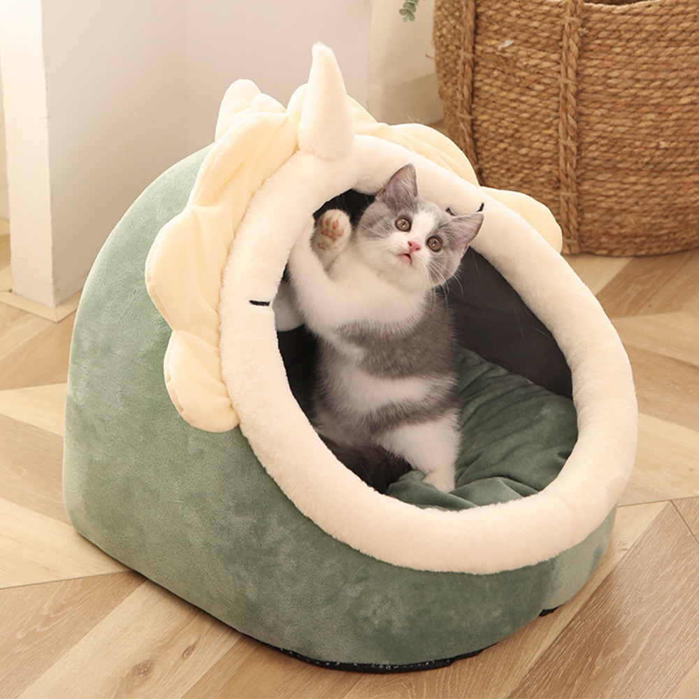 Alas Tidur Kucing Kasur Hewan Peliharaan Jinak Keranjang Tidur Hewan Kucing Cat House Tent Plus Drop Ball