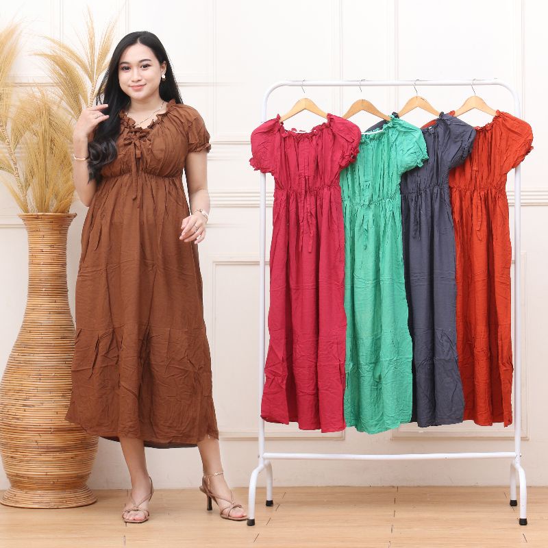 DASTER KERUT DADA POLOS / DASTER SERUT DADA WANITA POLOS